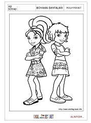 Polly Pocket boyama sayfaları